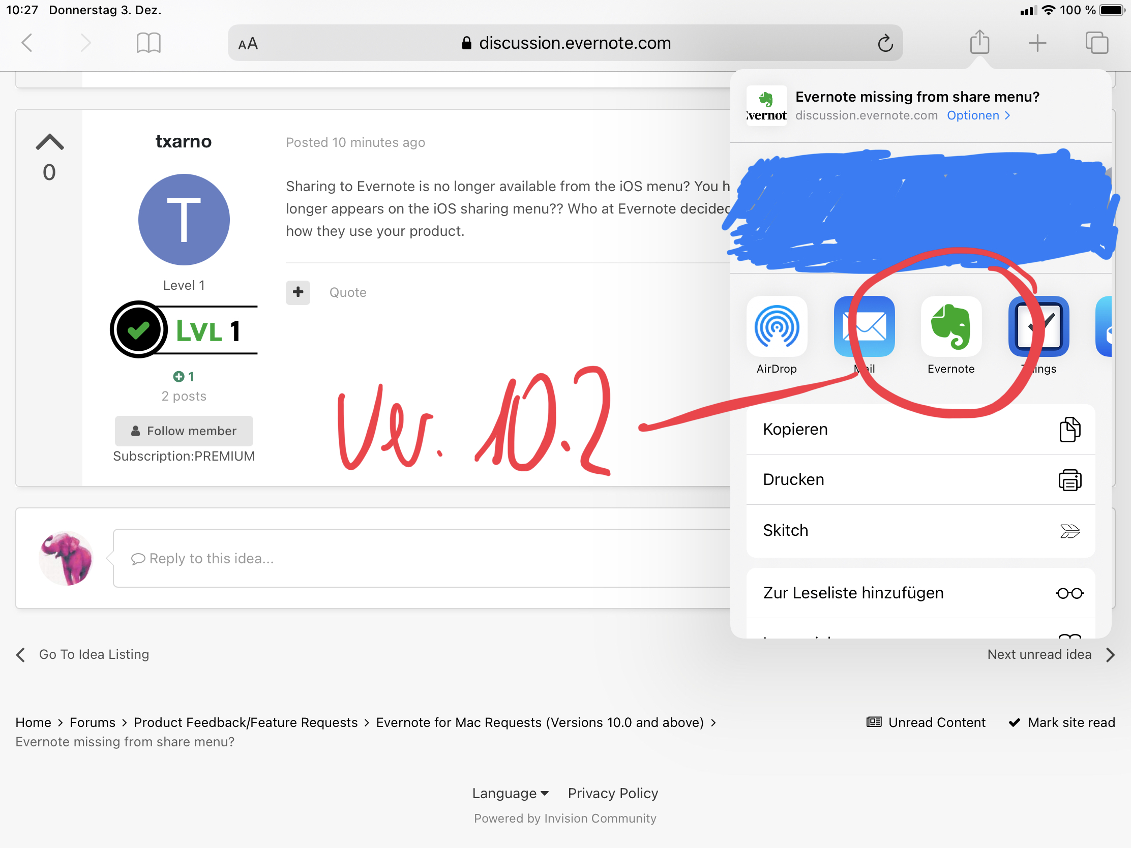 Evernote Missing From Share Menu Evernote For Mac Requests Versions 10 0 And Above Evernote User Forum