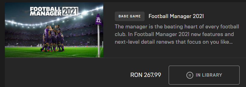 Football Manager 2022 - In Game Editor - Epic Games Store