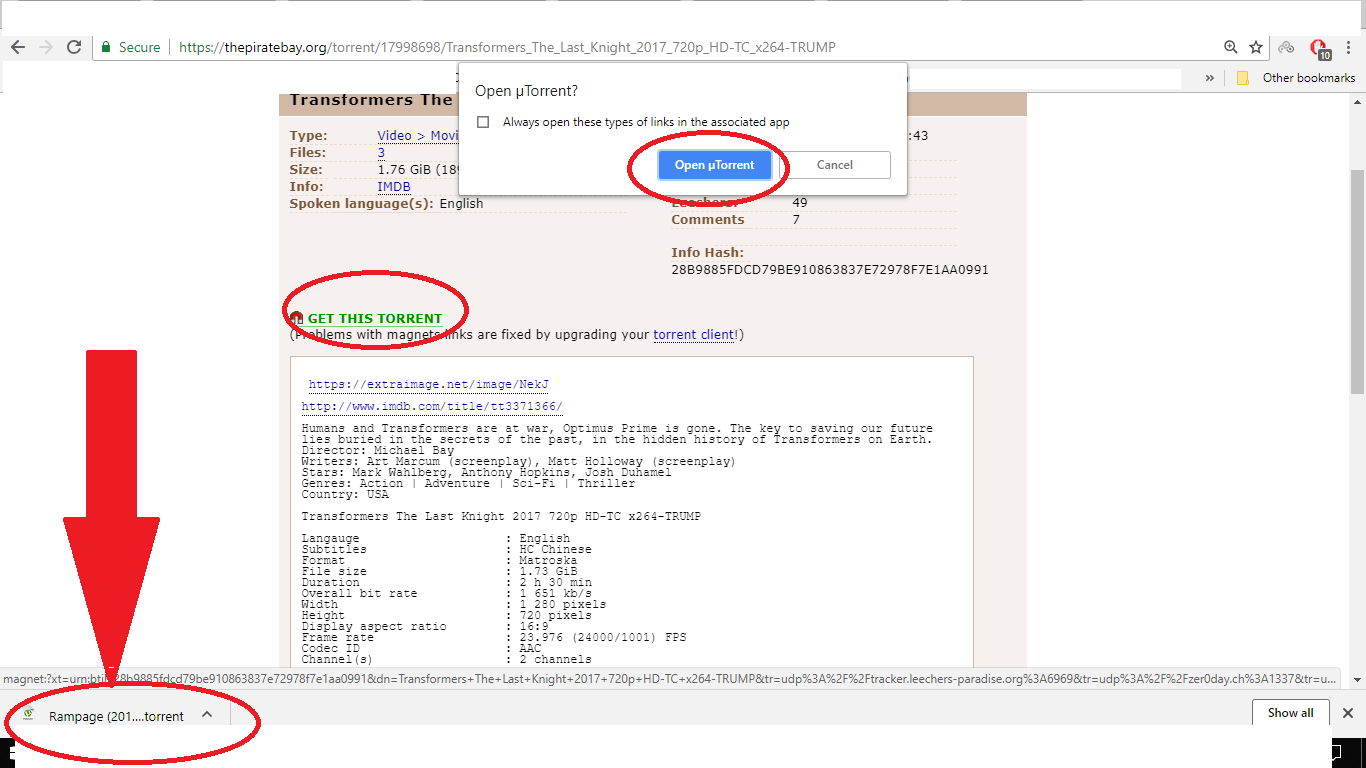 How download ".torrent" file - Troubleshooting - µTorrent Community