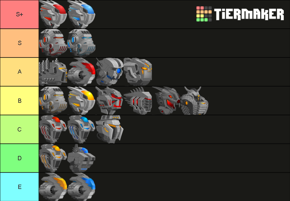 Create a Reaper 2 secondary Tier List - TierMaker