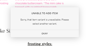 how to change the text on a product unavailable message - Customize with  code - Squarespace Forum