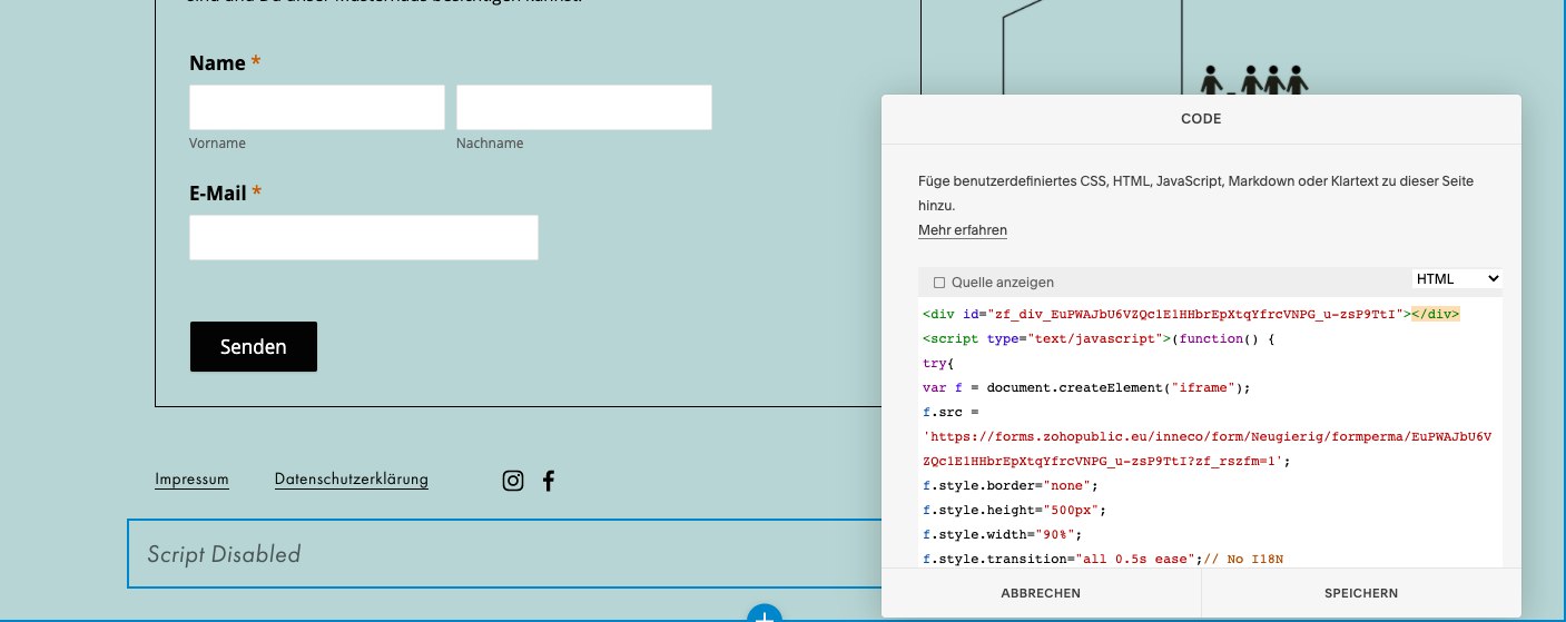 7 1 Javascript In Squarespace Isn T Working Coding And Customization Squarespace Forum