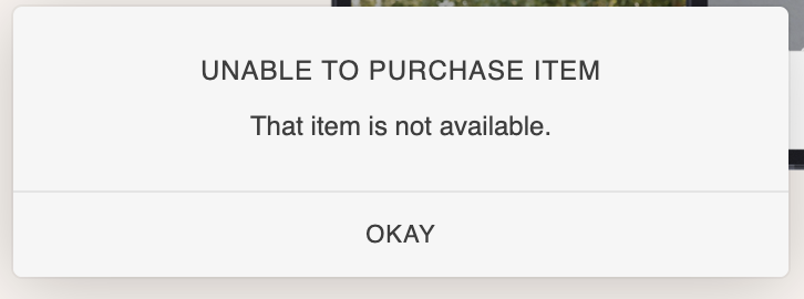 This item is unavailable