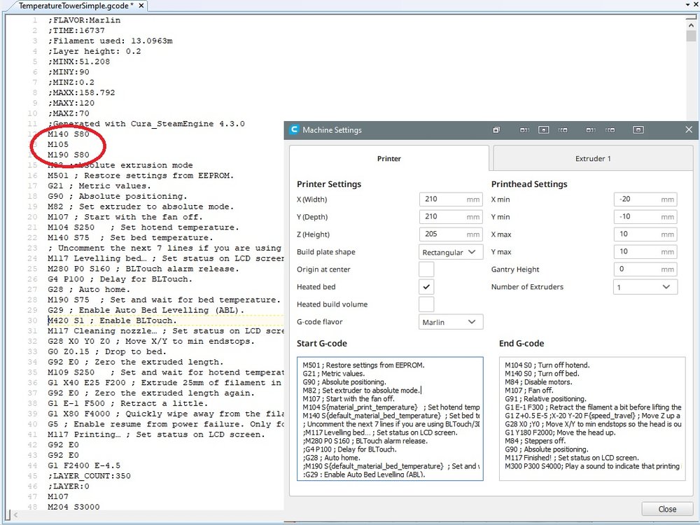 4.0.0 Beta] Extruder Start/End G-code not written to output G-code · Issue  #5311 · Ultimaker/Cura · GitHub