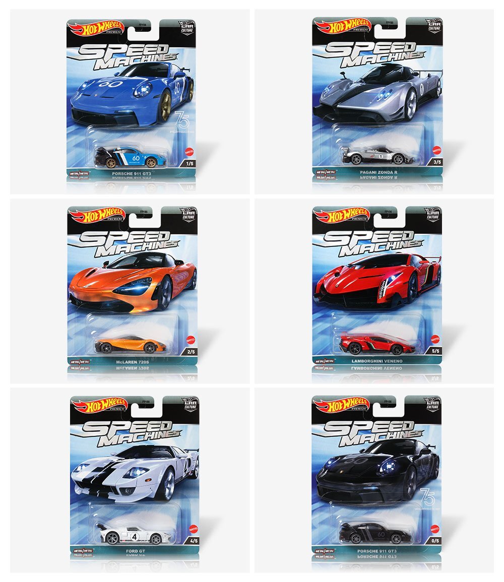 HOT WHEELS 2023 CAR CULTURE, SPEED MACHINES, FORD GT. #4/5